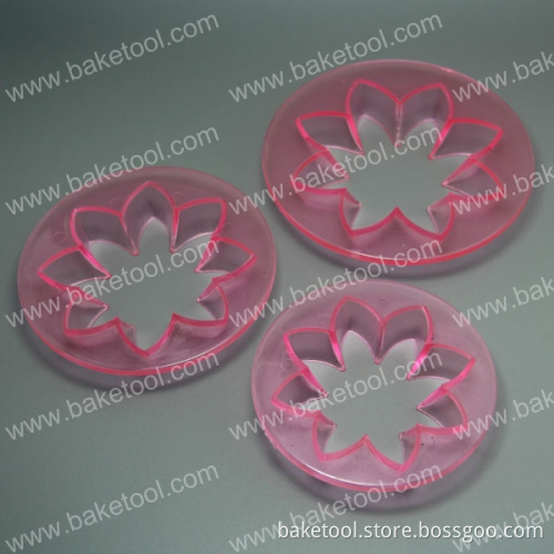 Plastic Sunflowers Pess Mold with Sharp Petal for Cake Decoration